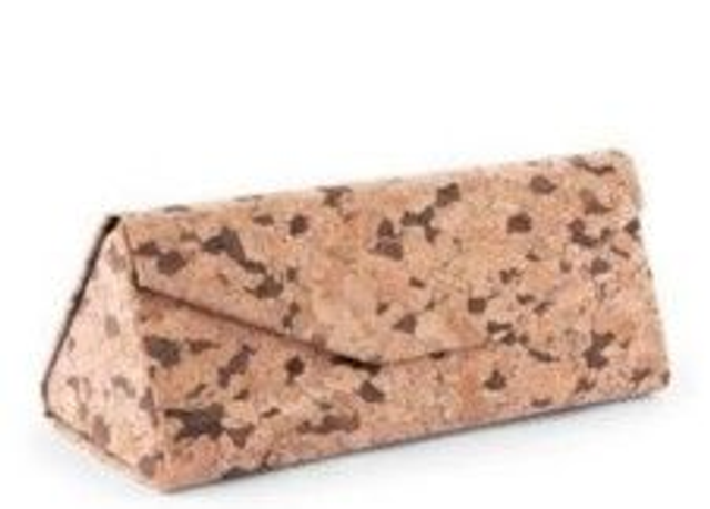Brillenetui , zum Klappen Kork natur