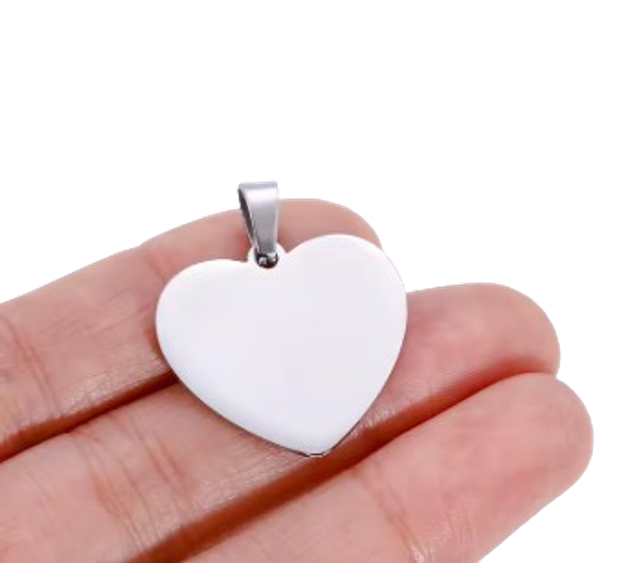 pendentif cœur ROSA ETERNA or/argent