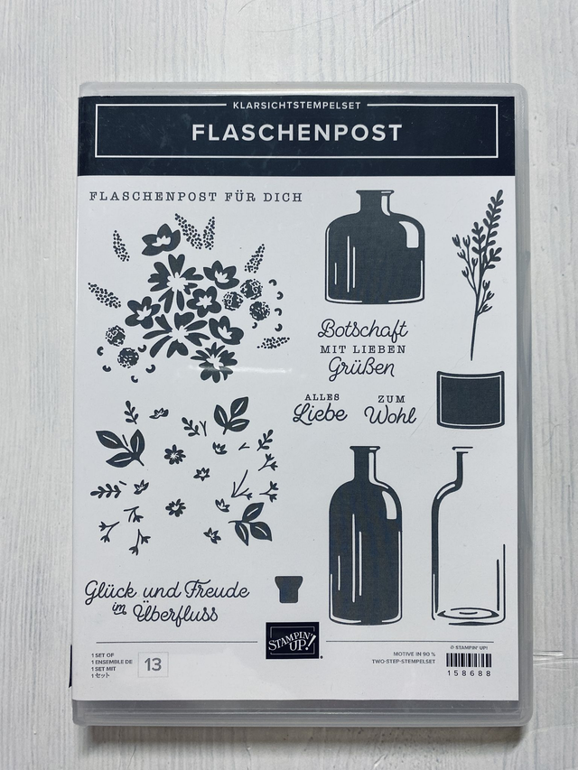 Flaschenpost (Stempelset Klarsicht)