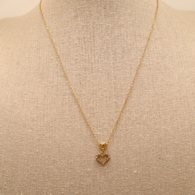 Collar Corazón Brillos