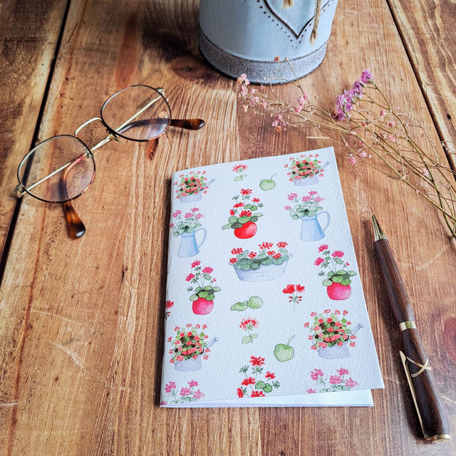 Carnet de notes Géraniums