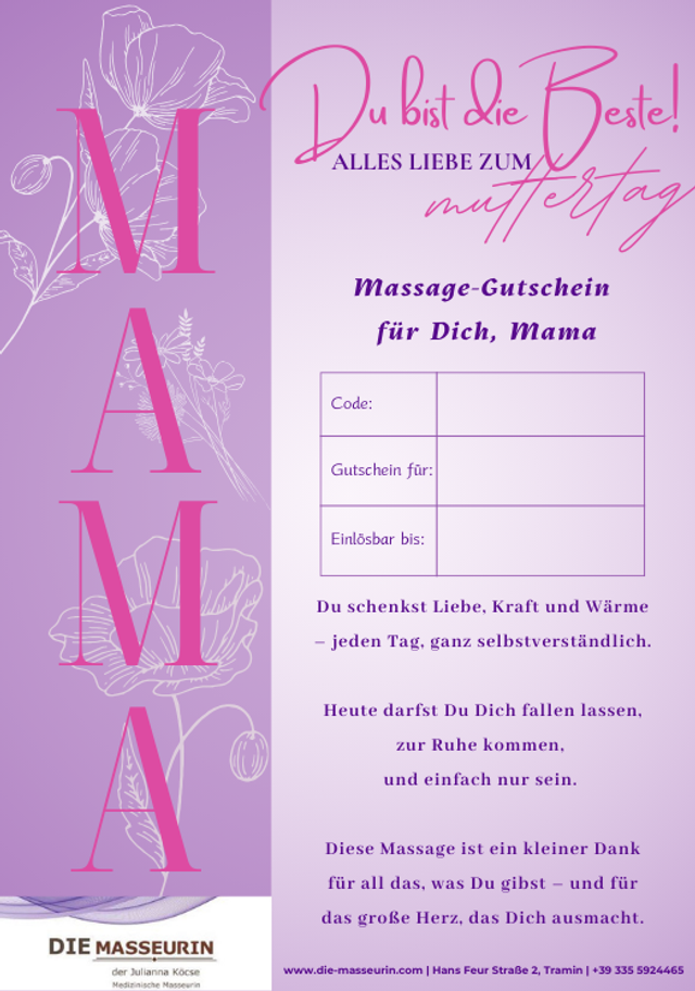 Gutschein zum Muttertag