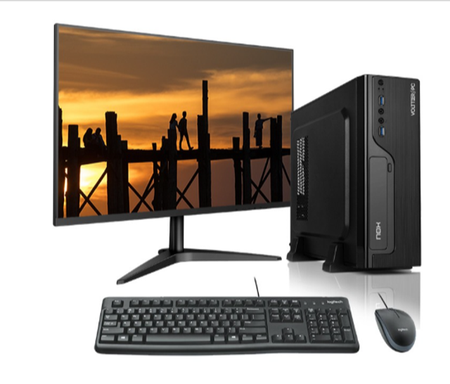 PC Oficina Completo AMD Ryzen 7 + monitor + webcam
