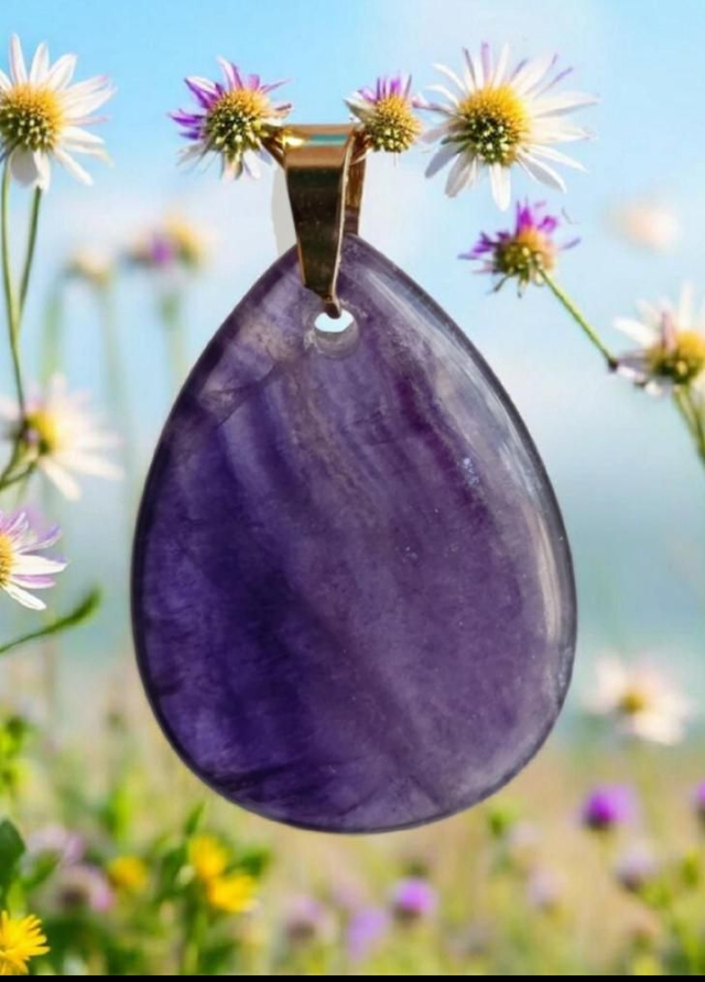 8)Collier Fluorite -- Clarté et Harmonie intérieure