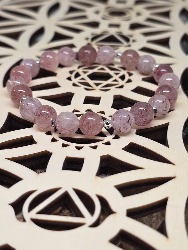 Bracelet Quartz fraise 0,8 cm