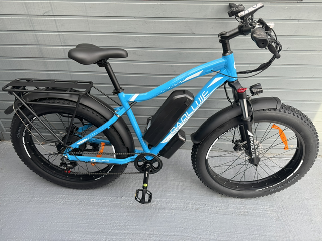 Baloujie Tank 750 Electric Bike - Blue