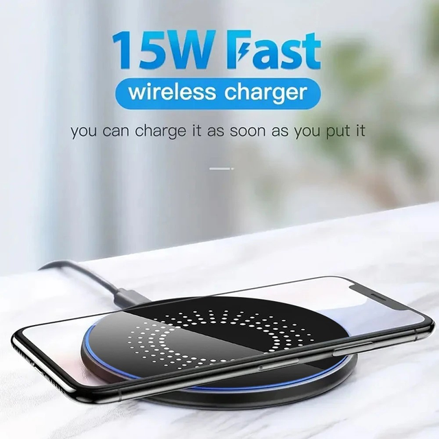 Wireless Fast Charging + Qi Certified for iPhones, Samsung, Google Pixel, Huawei Mate60, Xiaomi Mi 13 Ultra 15W 