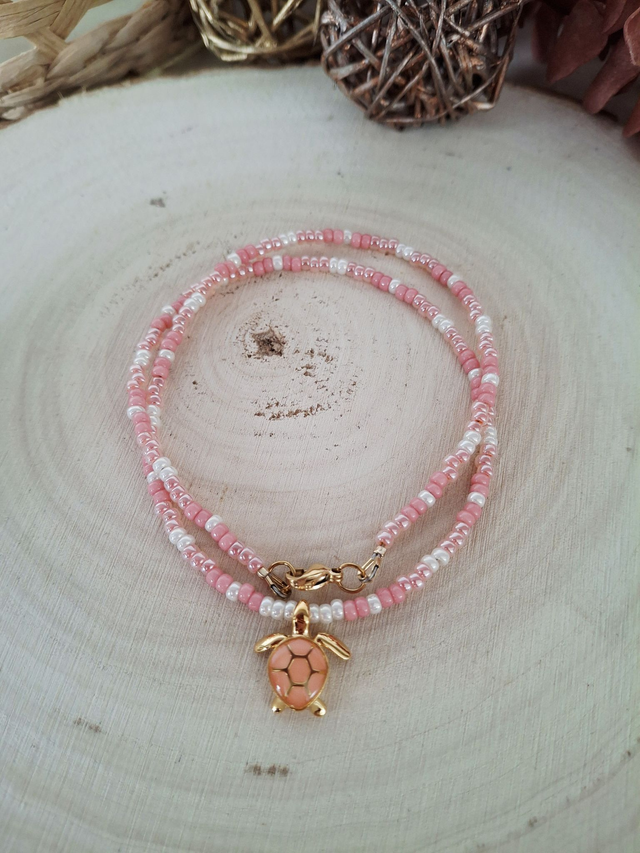 Collier Mer rose