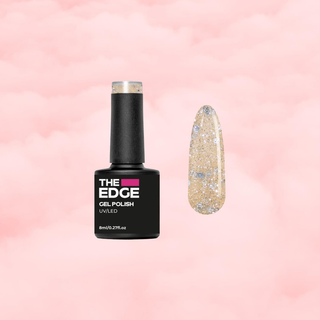 The Edge - The Beige Gold Glitter Gel Polish 8ml
