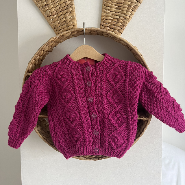 6- 9 months Berry cardigan 