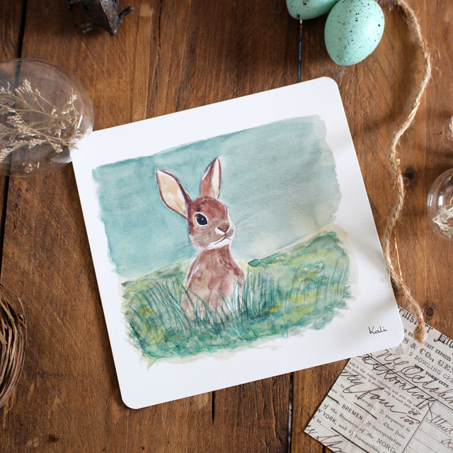 A l&#039;affût - carte postale