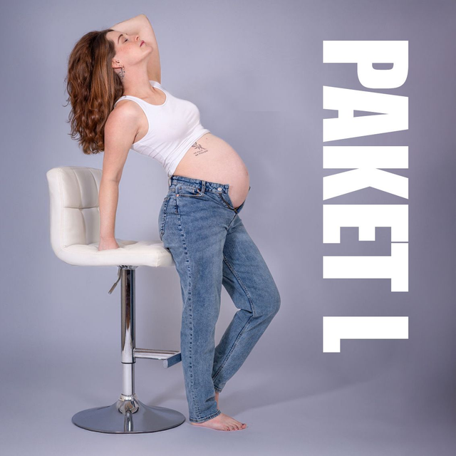 Babybauchshooting im Fotostudio Paket L