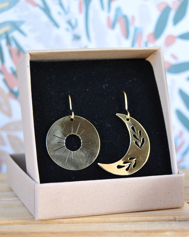 Boucles d&#039;oreilles équilibre