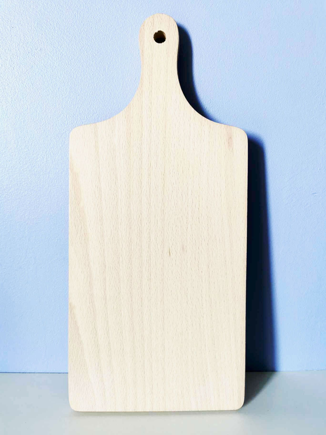 Planche à découper 38 x 17 x 1,5 cm personnalisable