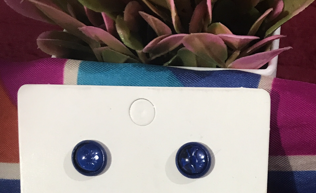 Blue Stud Earrings- STU49