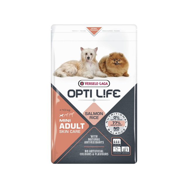 Croquettes Opti Life chien mini Skin Care sans gluten