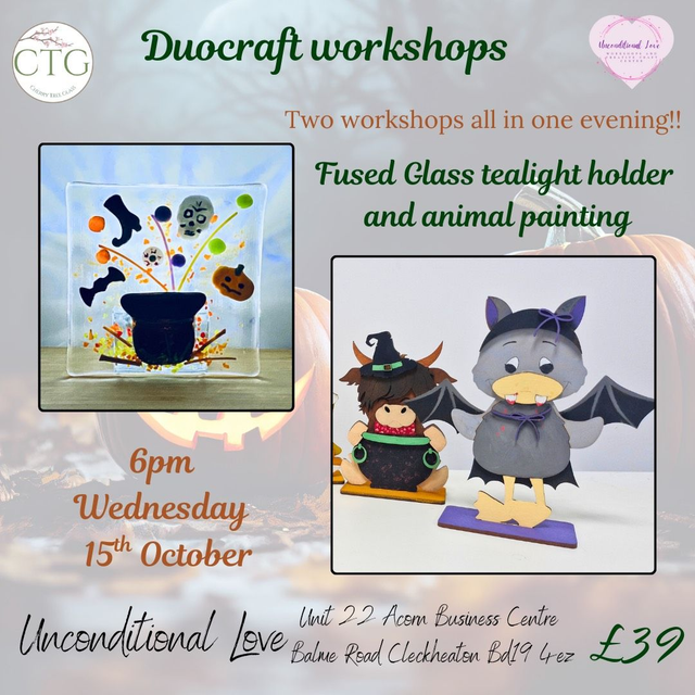 15.10.25 - Duocraft workshop, 2 workshops in one @ Unconditional Love, Cleckheaton