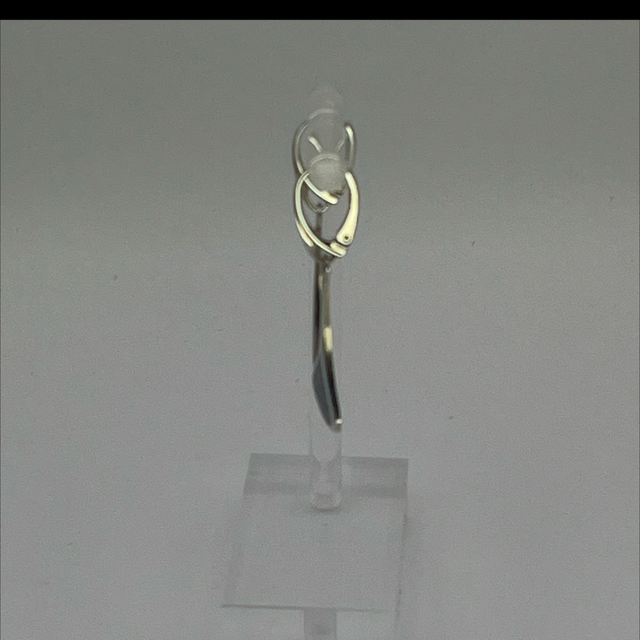 Sterling Silver & Blue Stone Drop Earrings