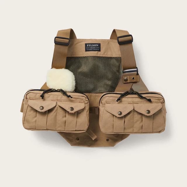 Filson Mesh Fishing Strap Vest Dark Tan