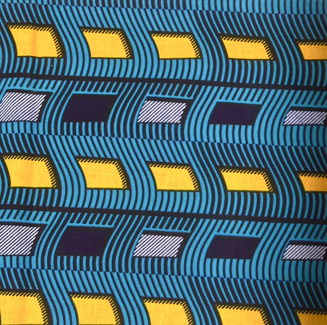 Wax Karouma Bleu 2m70 Coton