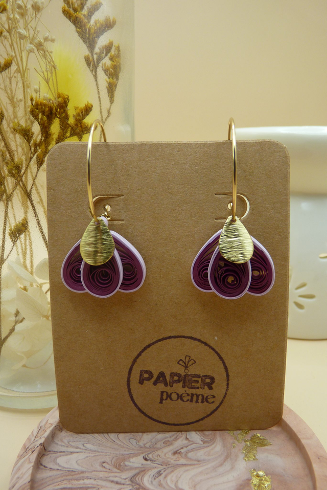 Modèle Aurore - Prune et lilas