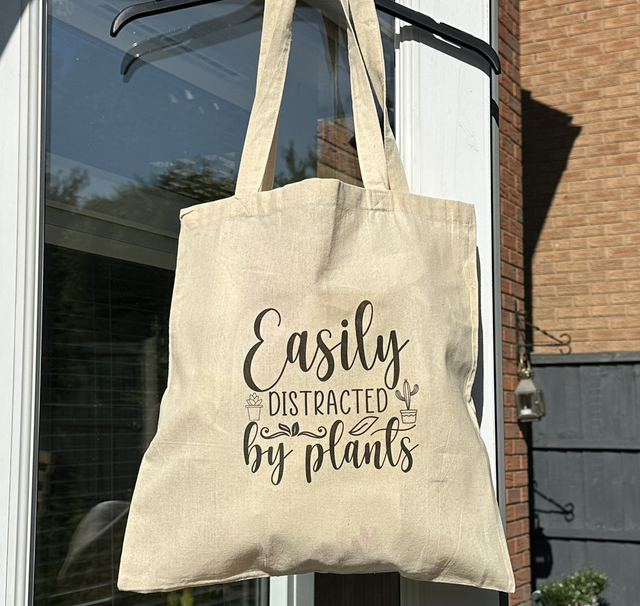 Easily Distracted By Plants Tote Bag