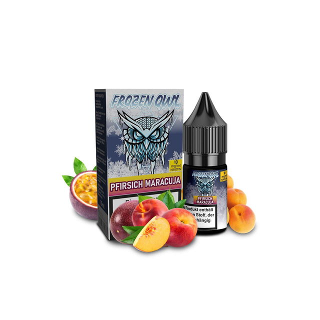 Frozen OWL Pfirsich Maracuja Nikotinsalz Liquid 10 ml