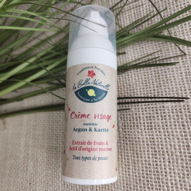 Crème visage Rose, Argan, Karité 50ml