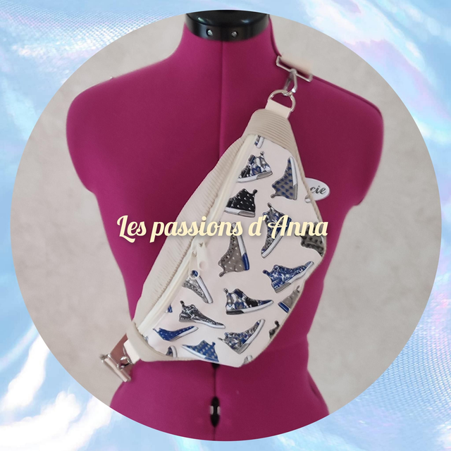 Sac banane velours côtelé 