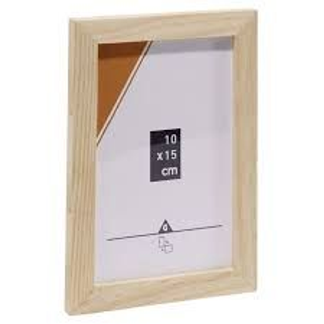 1 photo 15x10cm + cadre en bois 