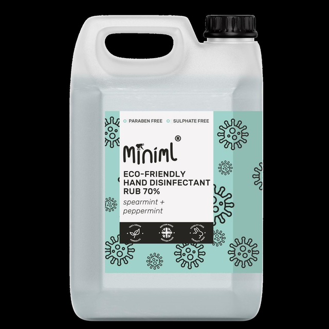 Pre-filled 5L container of Hand Disinfectant Rub (Mighty Mint)