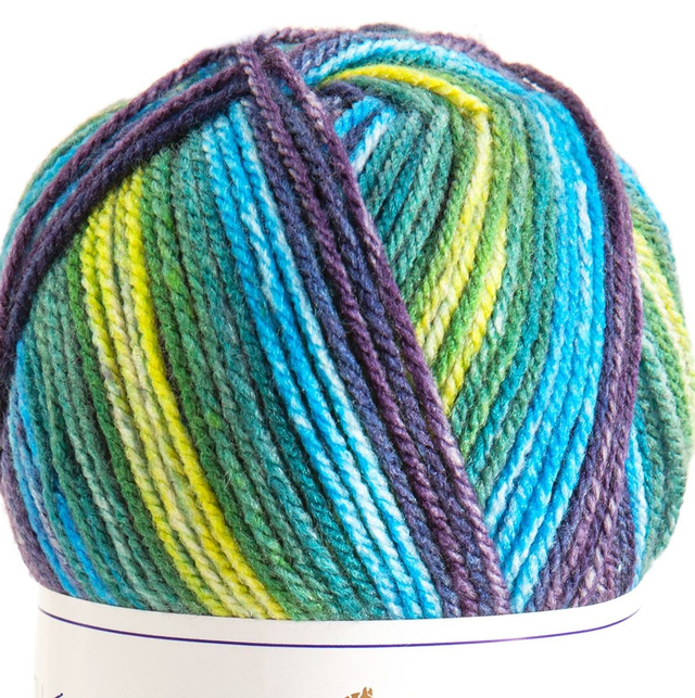 Knitty Pop Jaune Bleu 482 X5