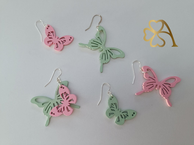 Pendientes Madera Colores