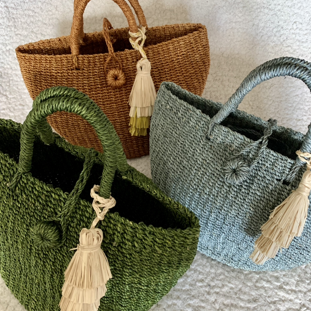 Sac à main en paille d&#039;abaca | Abaca Straw Handbag