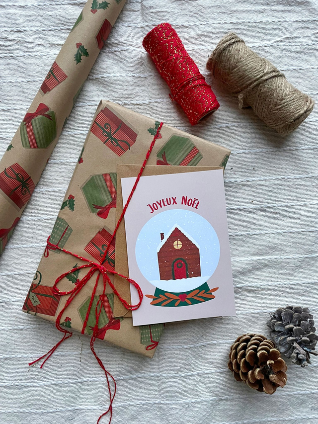 Noël - Boule à neige Carte