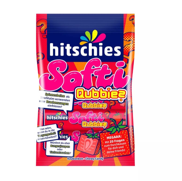 Hitschies qubbies fraise 80g (Allemagne) DLUO 01/2025
