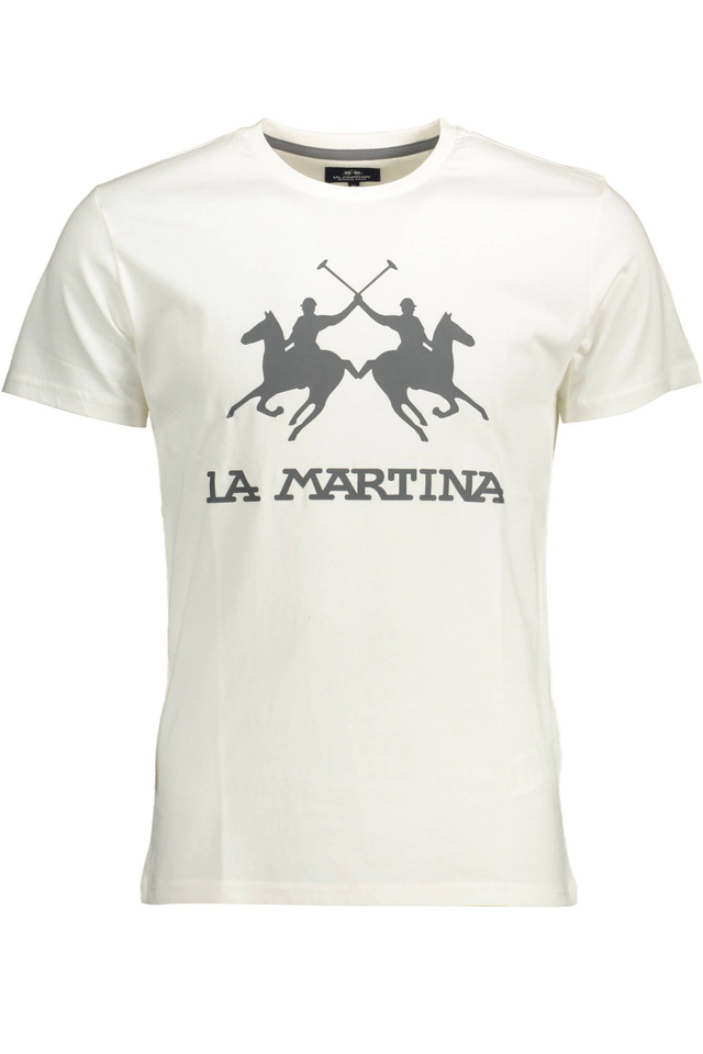 1615LA MARTINA T-SHIRT MANICHE CORTE UOMO BIANCO