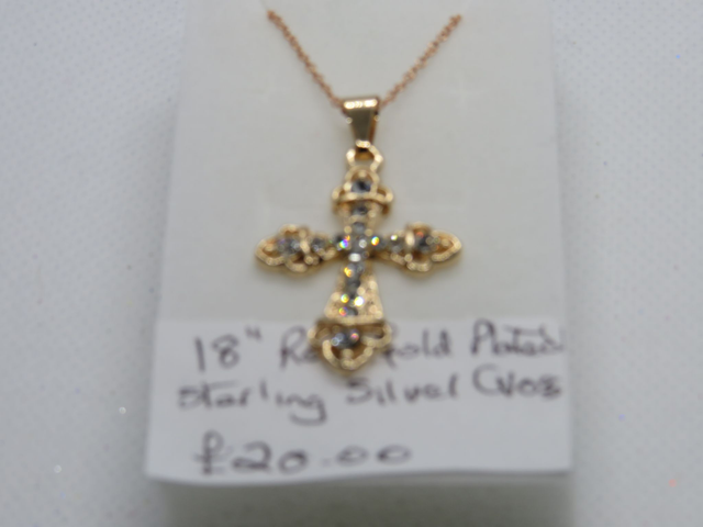 925 gold plated cross