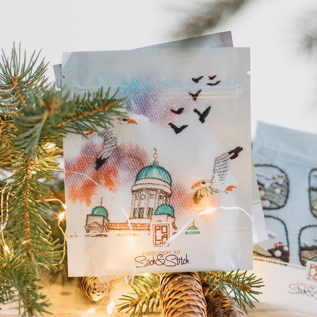 Seagulls Stick&stitch KIT