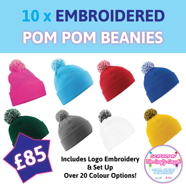 Pom Pom Beanie Bundle 