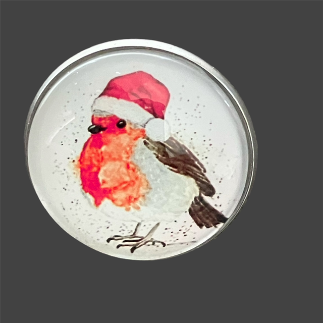 Christmas Robin Badge