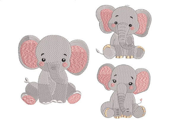 Broderies animaux enfant