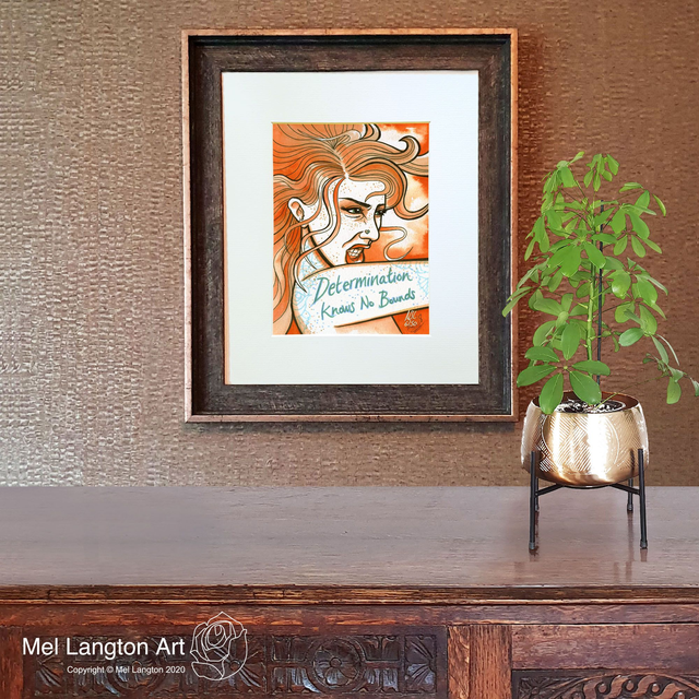 Determination Knows No Bounds - Empowering Limited Edition Giclée Print