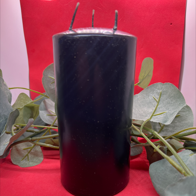 Grande bougie réversible 3 mèches 15cm