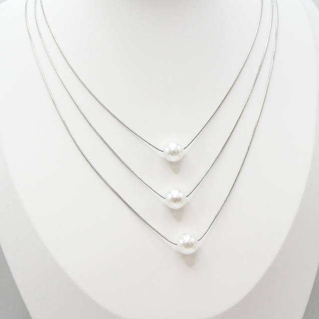 Collier triple perle