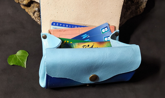 Porte Monnaie Soufflet- Cœur de Lierre