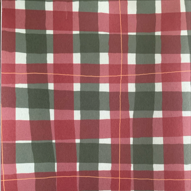 Tartan giftwrap