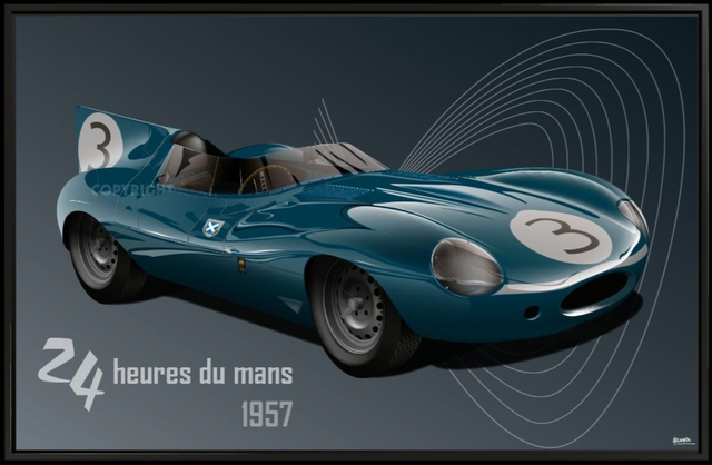 Jaguar D Type - Le Mans 1957 - VERY LIMITED EDITION