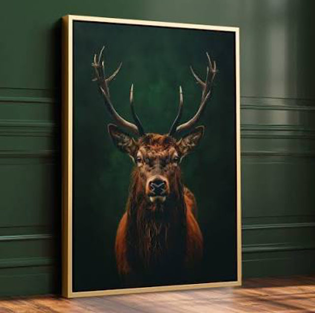 Dark Green Canvass Stag