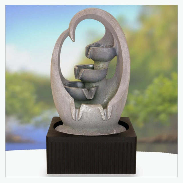 "Arche spirale" - Fontaine en résine 57 cm